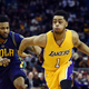 D’Angelo Russell of the Los Angeles Lakers (right)
Stacy Revere/Getty Images